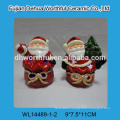 2016 christmas gifts,handmade ceramic christmas home decor with santa figurine